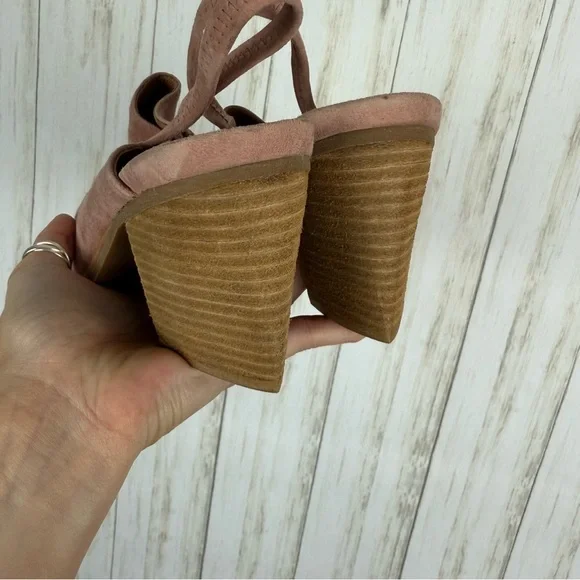 Jeffrey Campbell Pink Suede Mules 10 - Picture 6 of 7